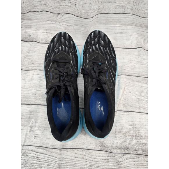 Brooks Hyperion Tempo Men\'s 11.5 Running Shoes Black Light Blue Lace Up Sneaker